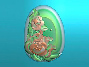 【荷花玉牌】浮雕系列 電腦玉石雕刻機(jī)圖紙下載